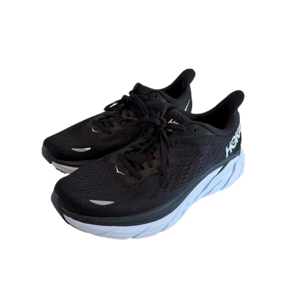 Hoka One One Clifton 8 - Men’s Black Running Shoes - Size 10D - Picture 1 of 9